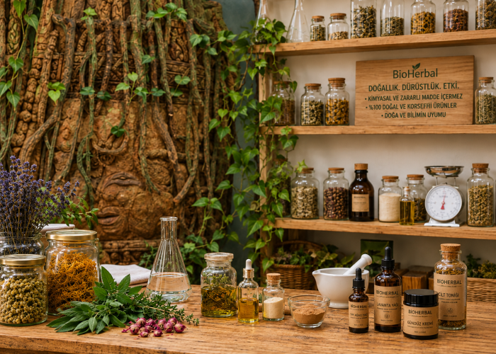 BioHerbal doğal cilt bakım ürünleri ve ekosertifikalı bitkisel kozmetik içerikleri